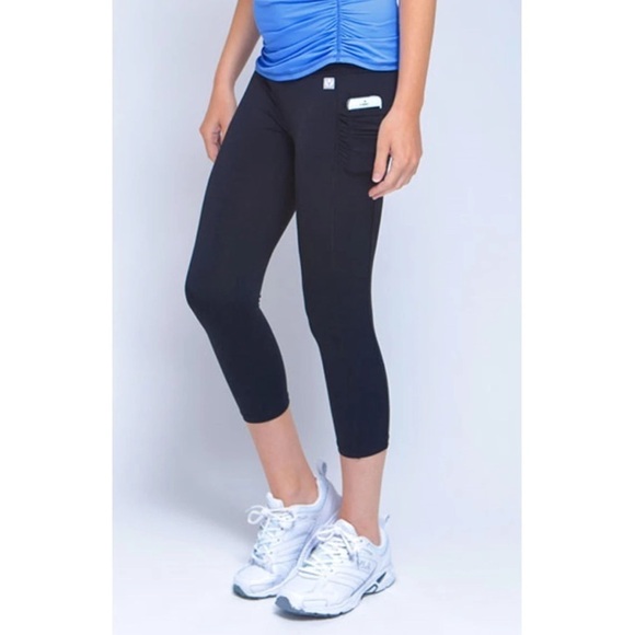 Yaffa Ball Pocket Capri Black XS - Picture 1 of 10